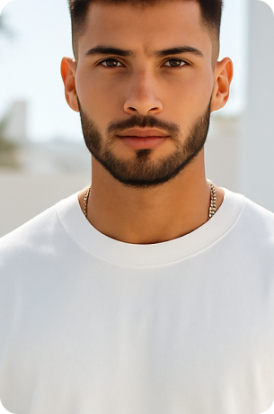 White Plain Oversize T-shirt