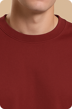 Marron Plain Oversize T-shirt