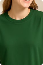 Green Plain Oversize T-shirt