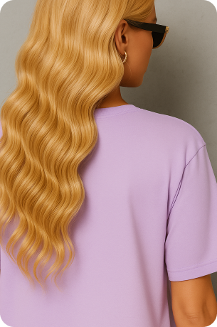 Levender Plain Oversize T-shirt