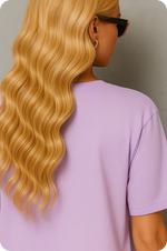 Levender Plain Oversize T-shirt