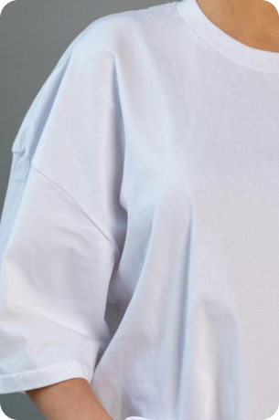 White Plain Oversized T-shirt 
