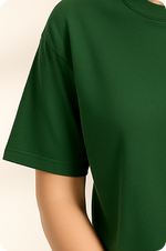 Green Plain Oversize T-shirt