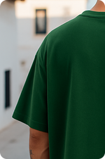 Green Plain Oversize Tshirt