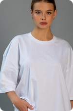 White Plain Oversized T-shirt 