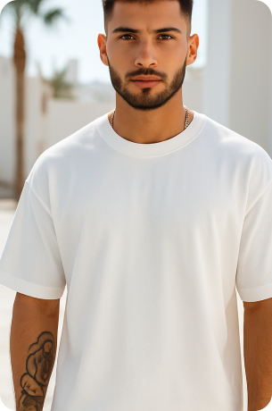 White Plain Oversize T-shirt