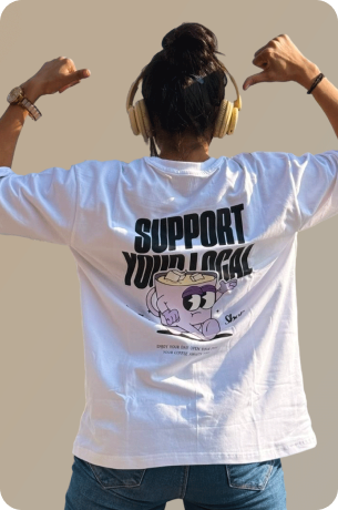 Support your Local Oversize T-shirt